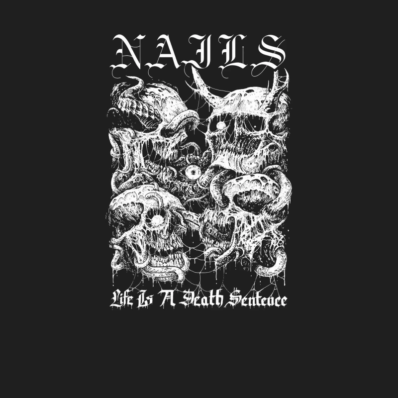 Nails Life Is a Death Sentence Male Tank Top