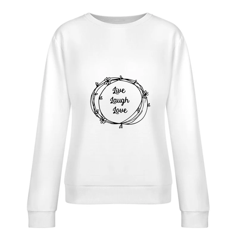 Ligne artistique de la nature Femme Sweat-shirt à enfiler