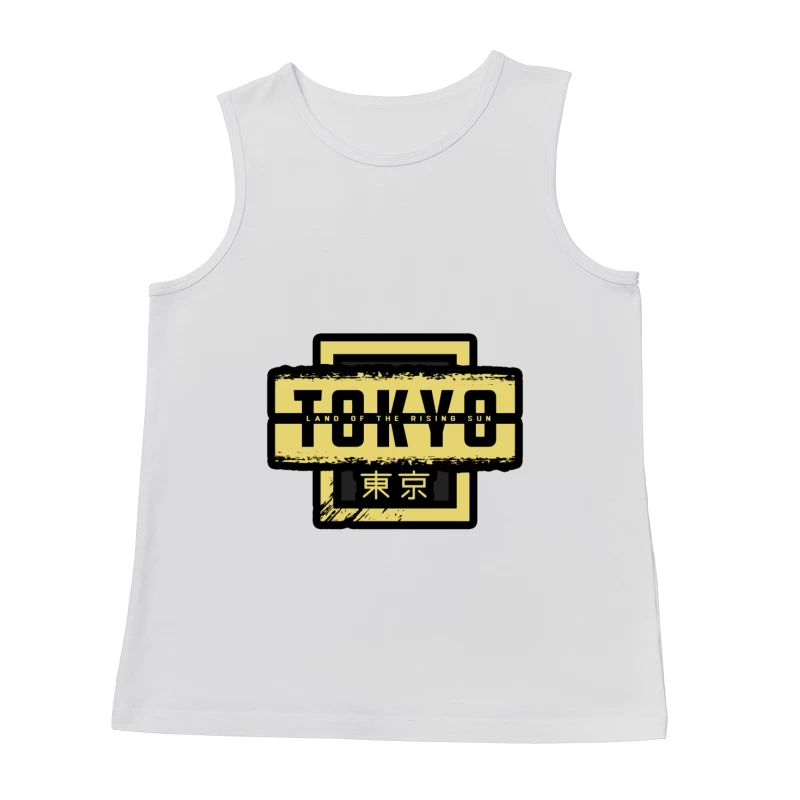 Tokyo: Land of the Rising Sun Graphic Design Male Tank Top