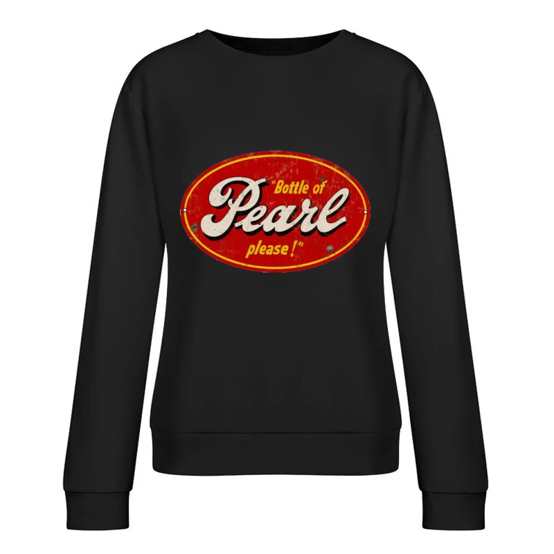 Pearl Beer Retro Female Pullover Sweatshirt