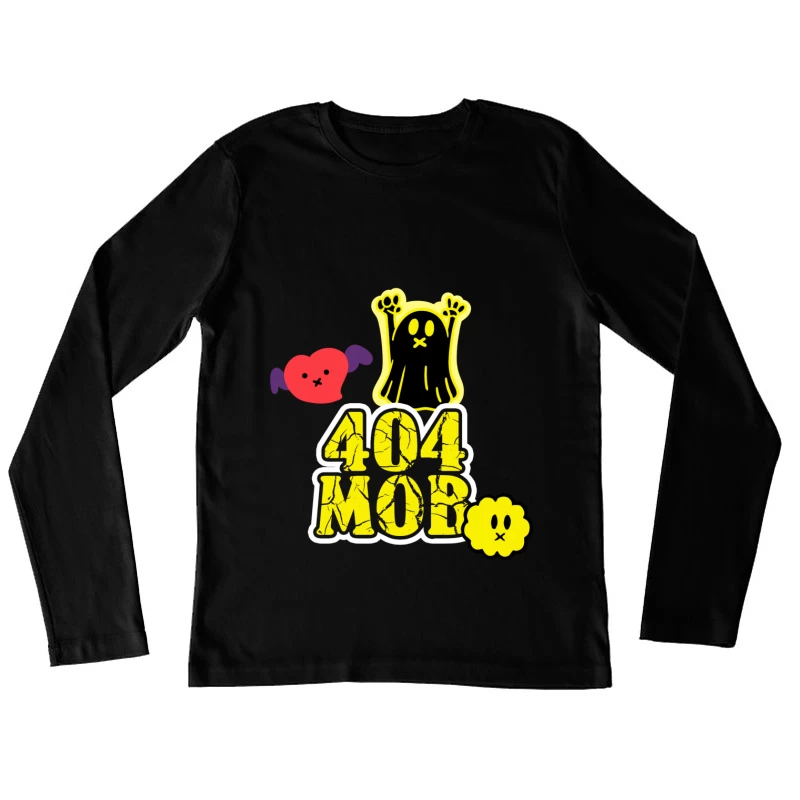 404 MOB Geisterherz Emblem Damen Langarm T-Shirt
