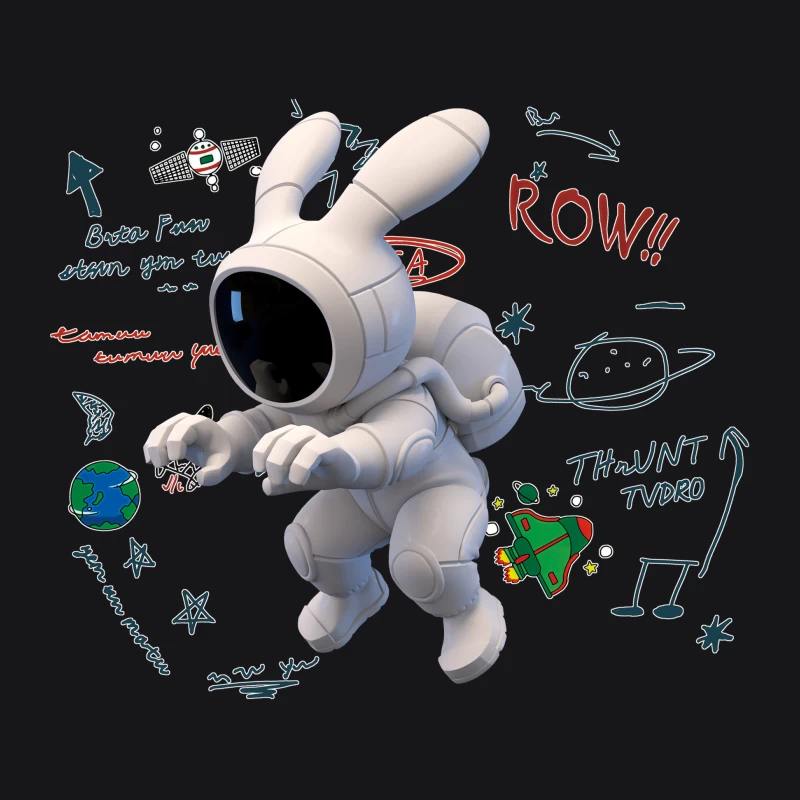 Kreativer Astronaut im Weltraumdesign Herren Pullover Hoodie