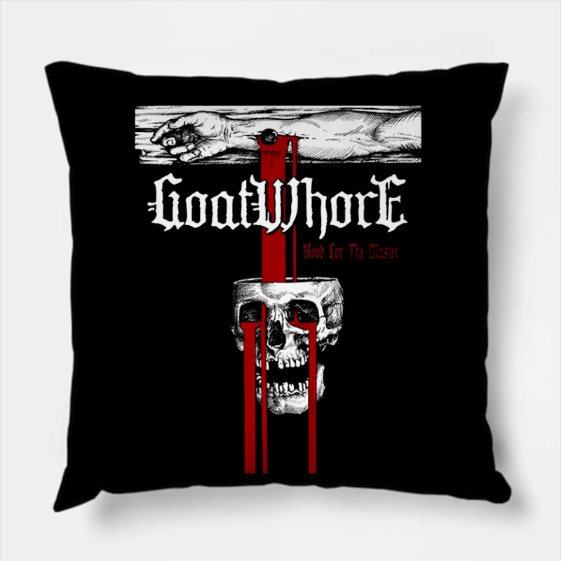 Goatwhore Blood For The Master Throw Pillow