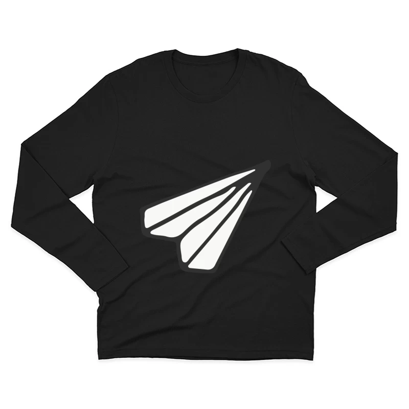Avion en papier stylisé Homme Manches Longues T-Shirt