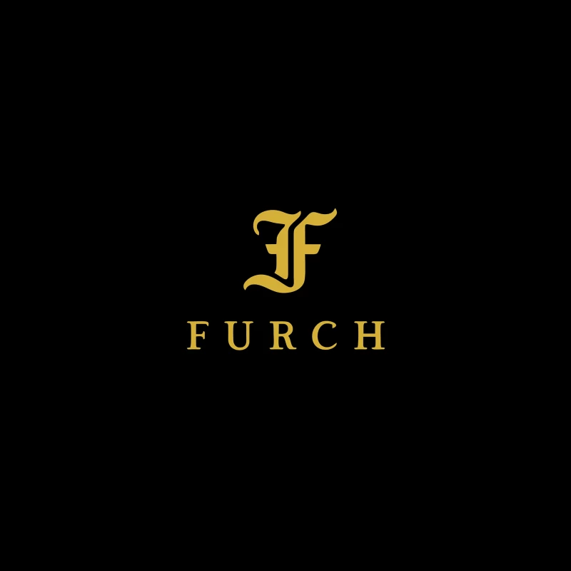 Furch Gold Logo - Luxury Minimalist Typography Design iPhone Case