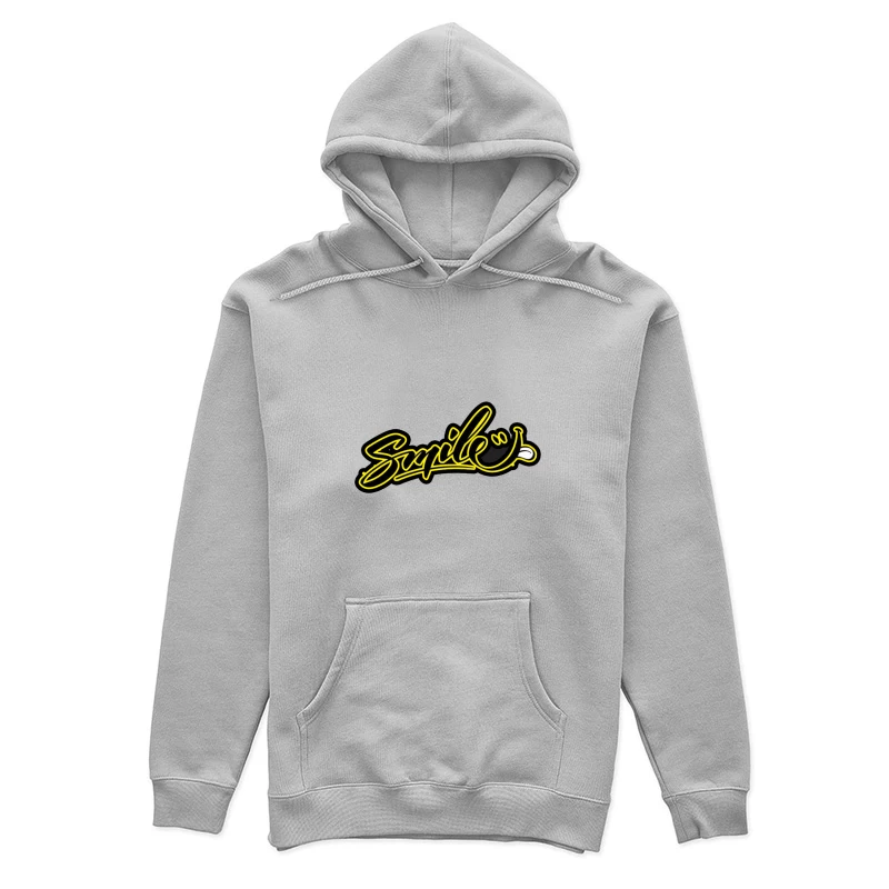 Modern Graffiti Art Design Featuring "Smile" Female Pullover Hoodie