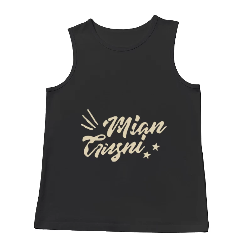 Handgeschriebene Kunst mit Sternen Herren Tanktops