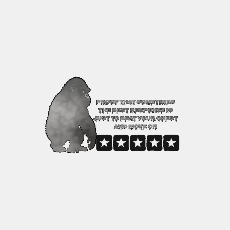Gorilla Strength and Motivation Illustration Male Tank Top