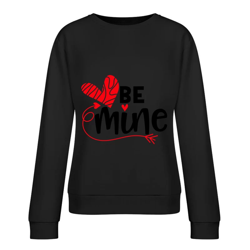 Graphisme Cœur Amour Rouge: Message Romantique Femme Sweat-shirt à enfiler