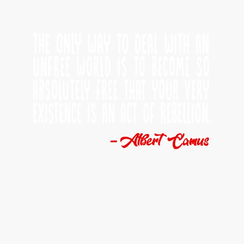 Albert Camus Rebellion Cotton Tote Bag
