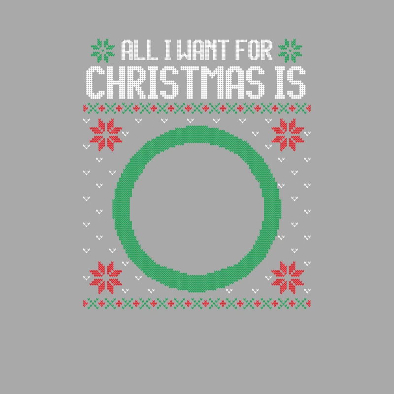 Pull de Noël avec cercle vert Homme Sweat à capuche