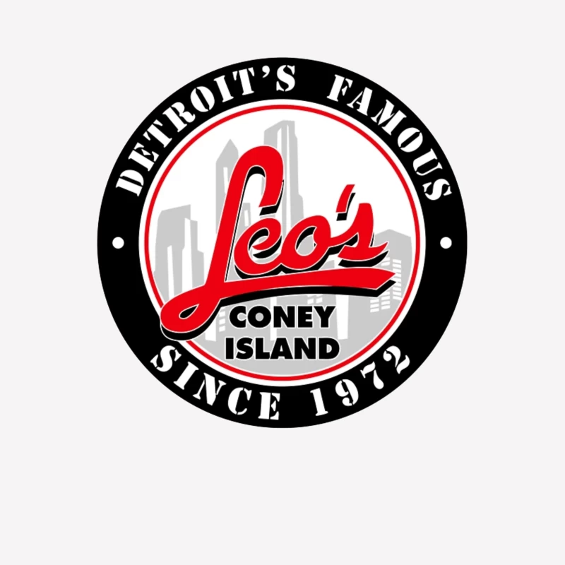 Leo's Coney Island - Detroit's Famous Restaurant Logo Since 1972 Male T-Shirt