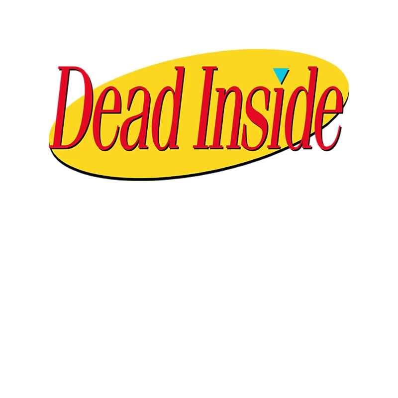 Dead Inside - Nihilist 90s TV Tribute Graphic Design Tapestry