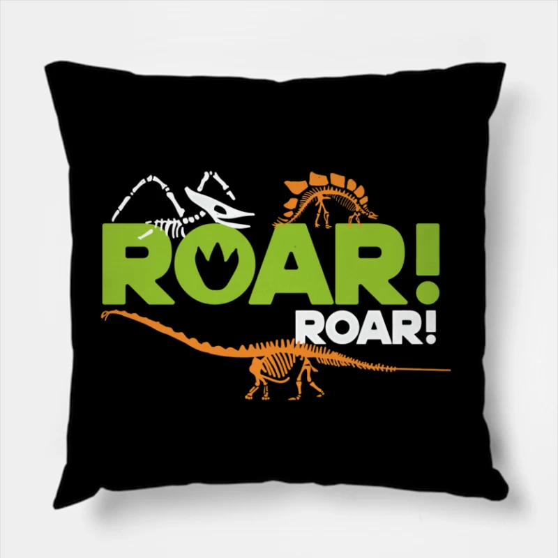 Roar! Dinosaur Playground Throw Pillow