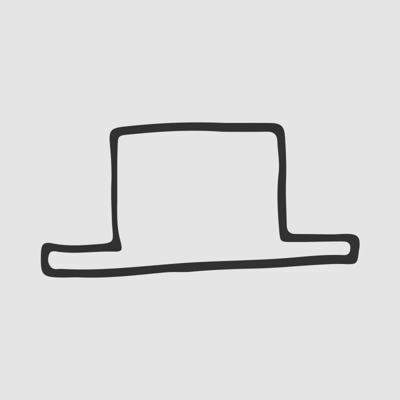 Silhouette de Chapeau Minimaliste Femme Sweat à capuche