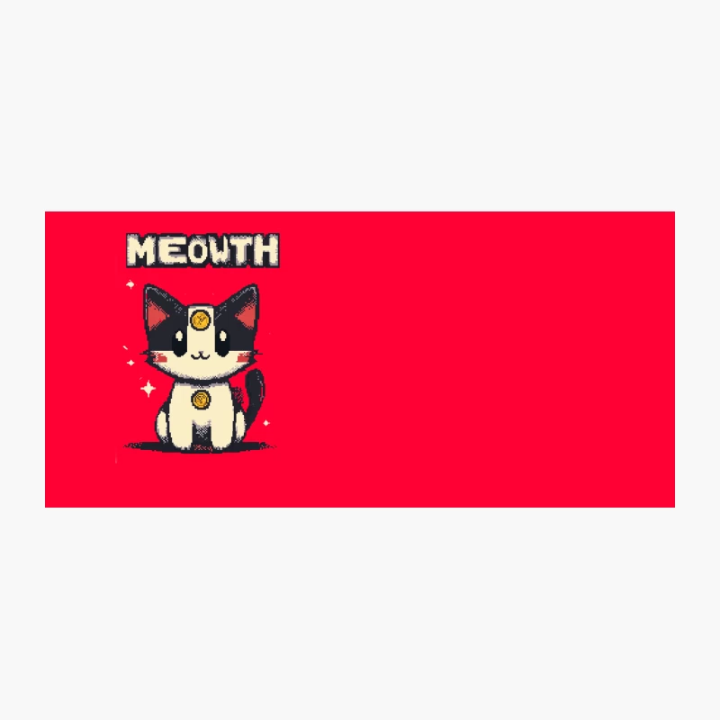 Pixel Art Meowth: Cute Pokemon Character in Retro Gaming Style Coffee Mug