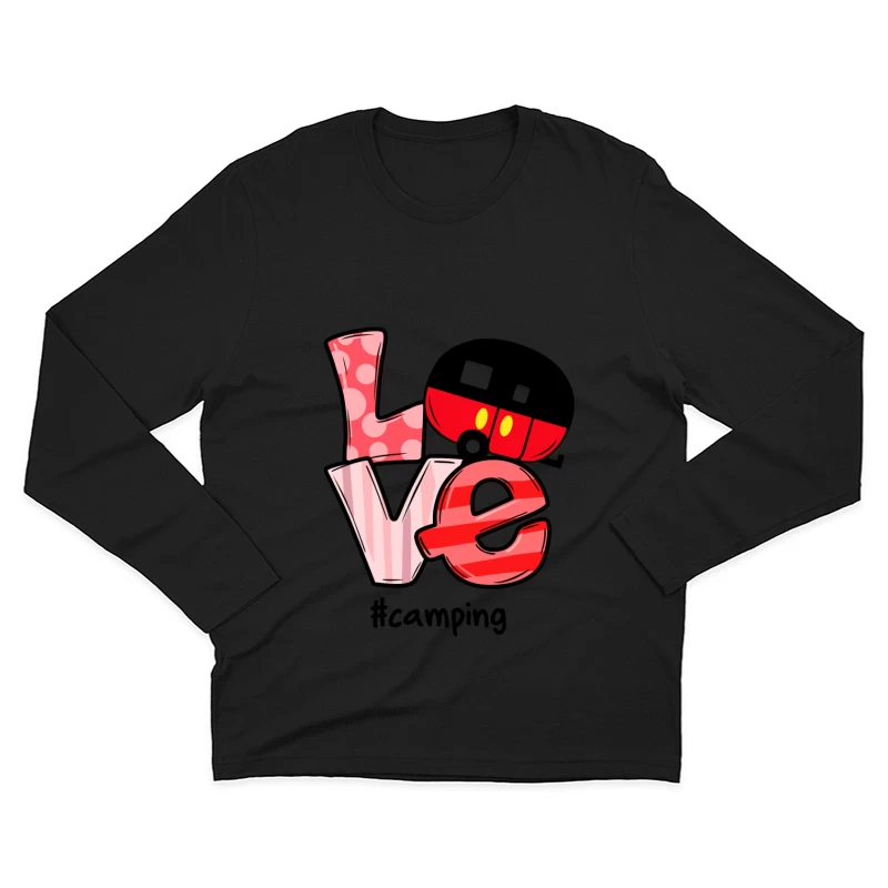 Conception d'amour colorée Homme Manches Longues T-Shirt