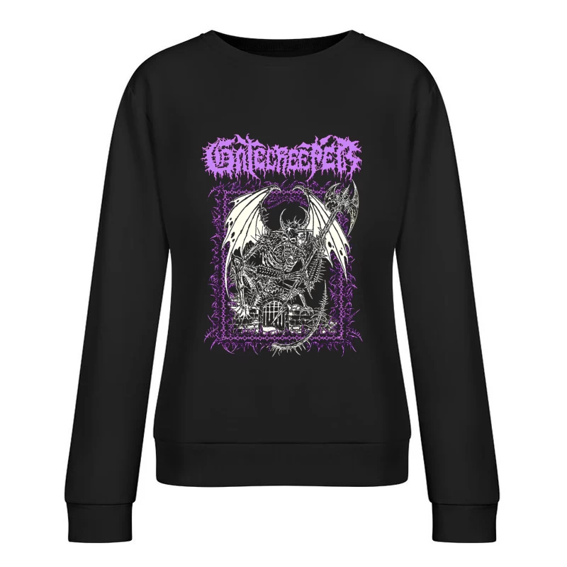 Gatecreeper Metal Spikes Female Pullover Sweatshirt