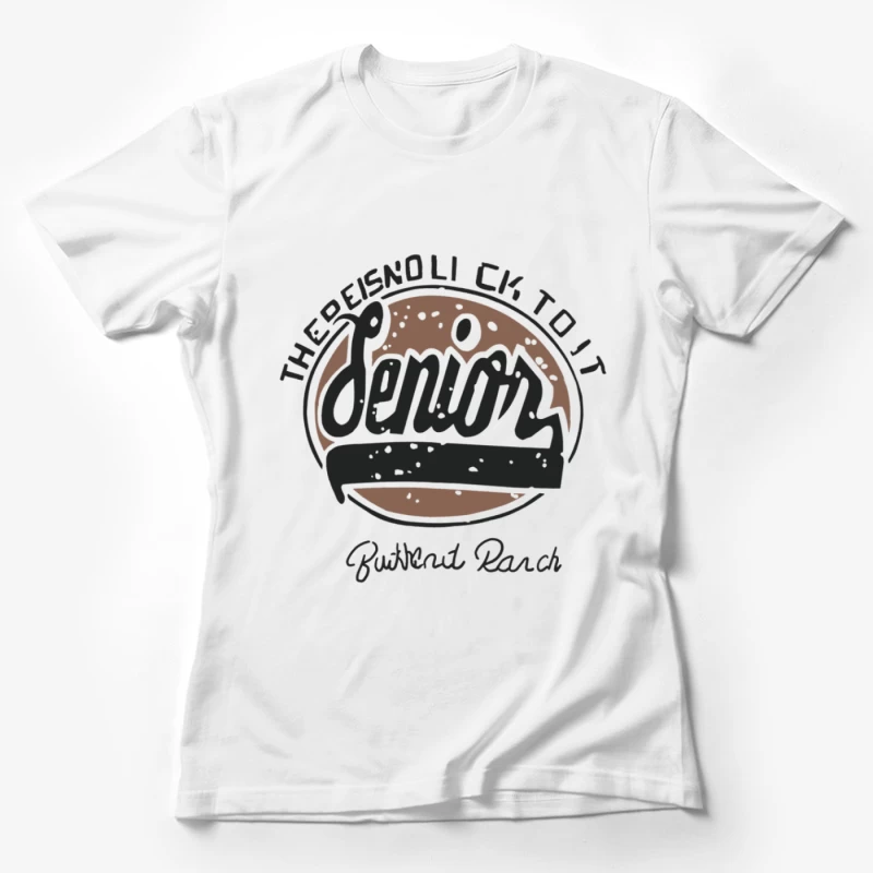 Senior Design auf Büffelleder Damen T-Shirt