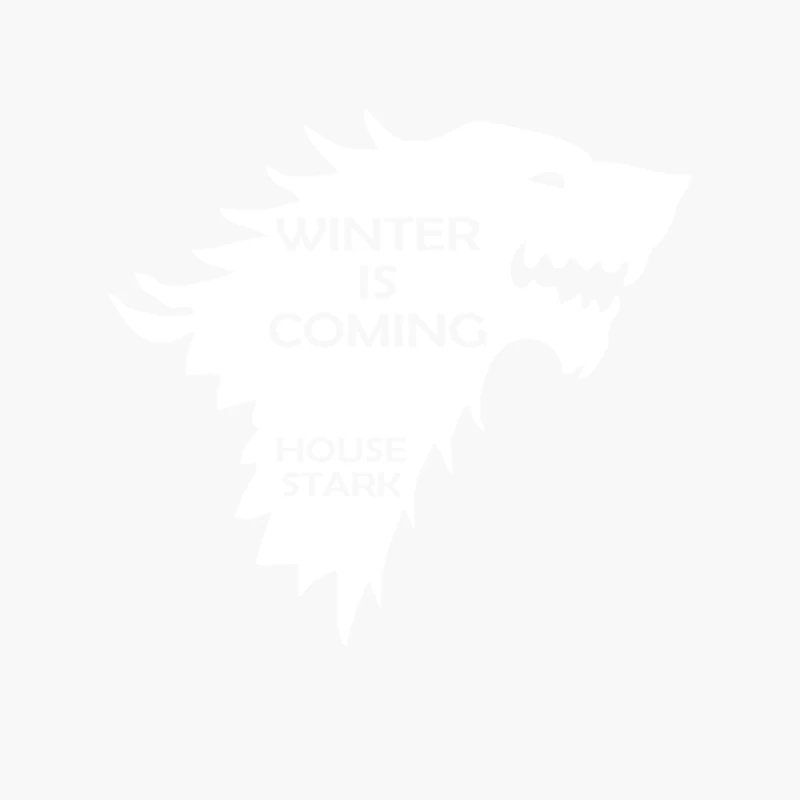 Winter is Coming - House Stark Cotton Tote Bag