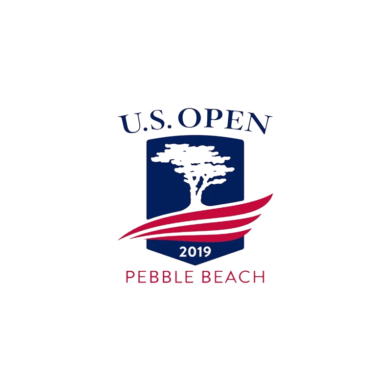 2019 US Open Golf Championship at Pebble Beach Logo Travel Mug