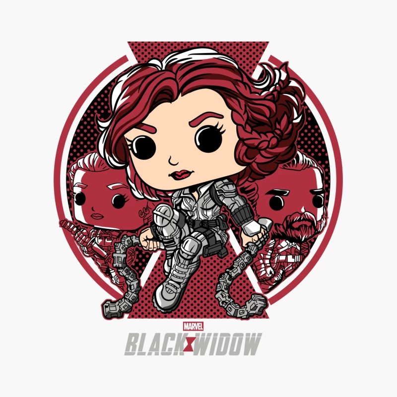 Marvel Black Widow Character Art Cotton Tote Bag