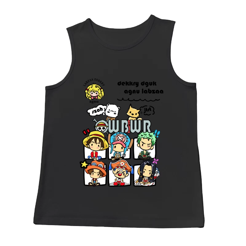 Lustige Piraten-Charaktere Herren Tanktops