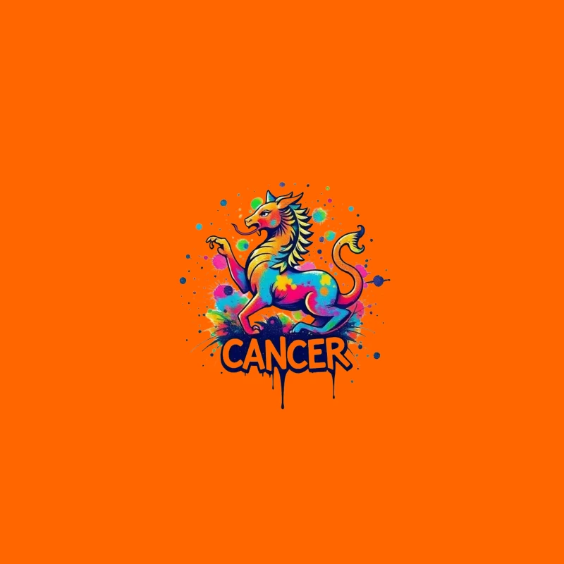 Astrological Cancer Zodiac Illustration Travel Mug