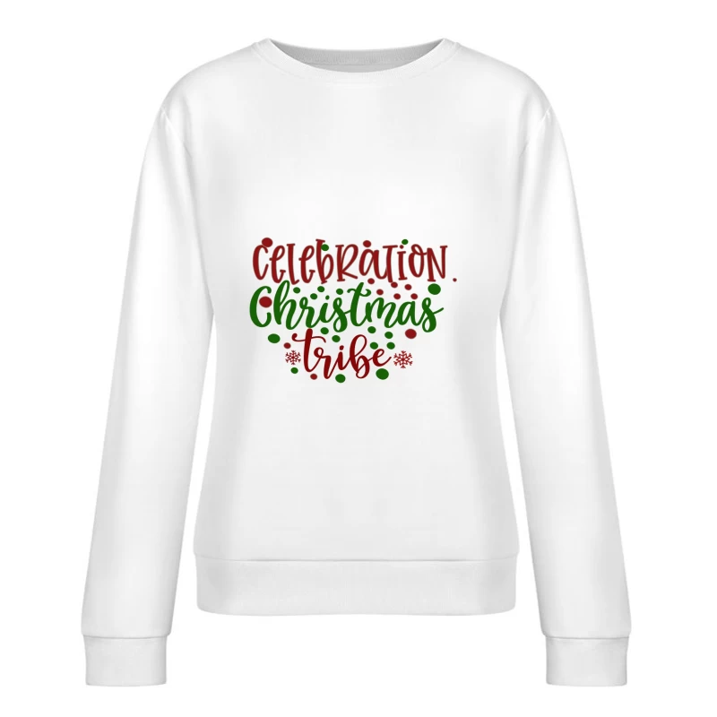 Graphisme de fête de Noël Femme Sweat-shirt à enfiler