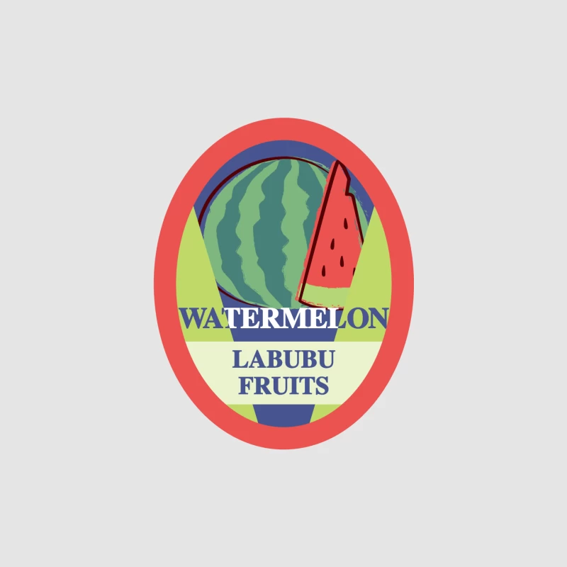 Wassermelonen-Etikett von Labubu Fruits Herren Pullover Hoodie