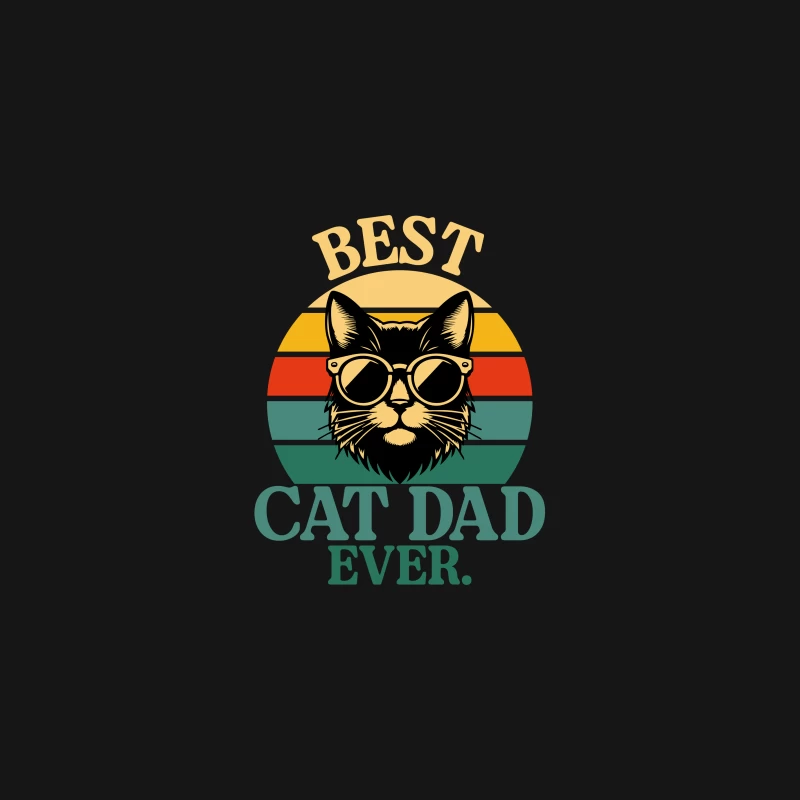 Best Cat Dad Ever Funny Cat Lover Daddy Desk Mat
