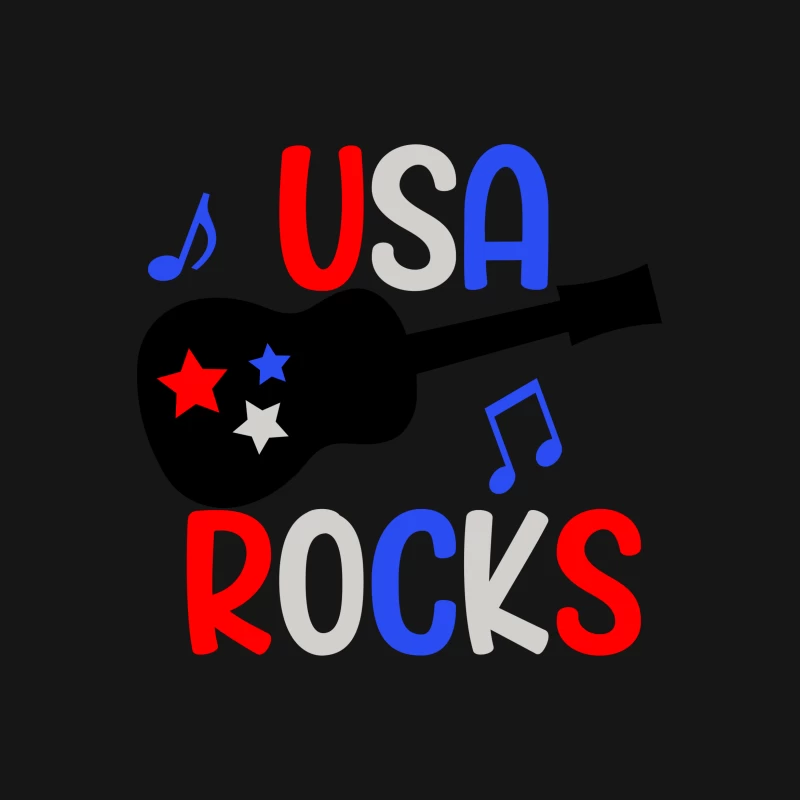 USA Rocks avec Musique et Étoiles Femme T-Shirt