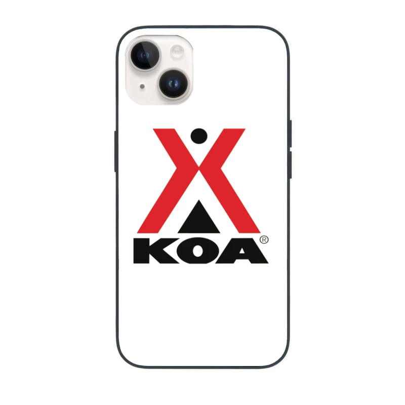 KOA (Kampgrounds of America) Official Logo Design iPhone Case