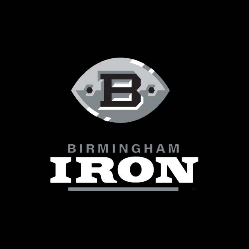 Birmingham Iron AAF Football Throw Pillow