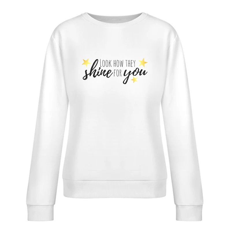 Coldplay Shine For You Female Pullover Sweatshirt