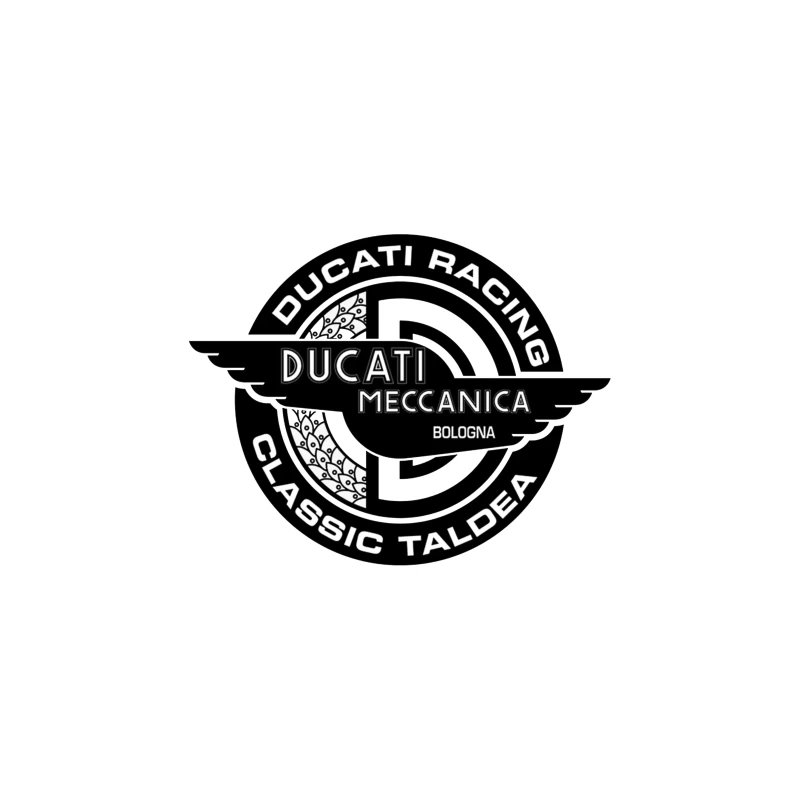 Vintage Ducati Meccanica Racing Logo from Bologna Travel Mug