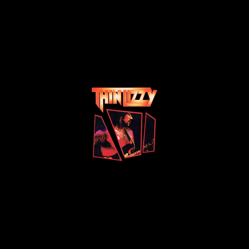 Thin Lizzy Vintage Concert Album Art with Red Typography Coffee Mug