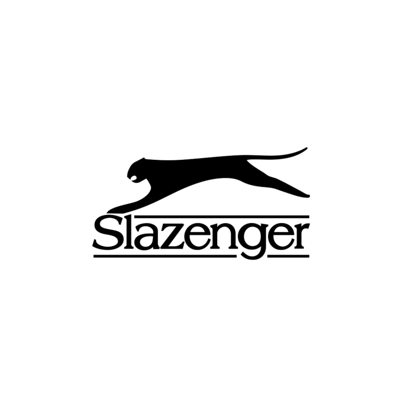 Slazenger Sports Brand Logo with Black Panther Silhouette Coffee Mug