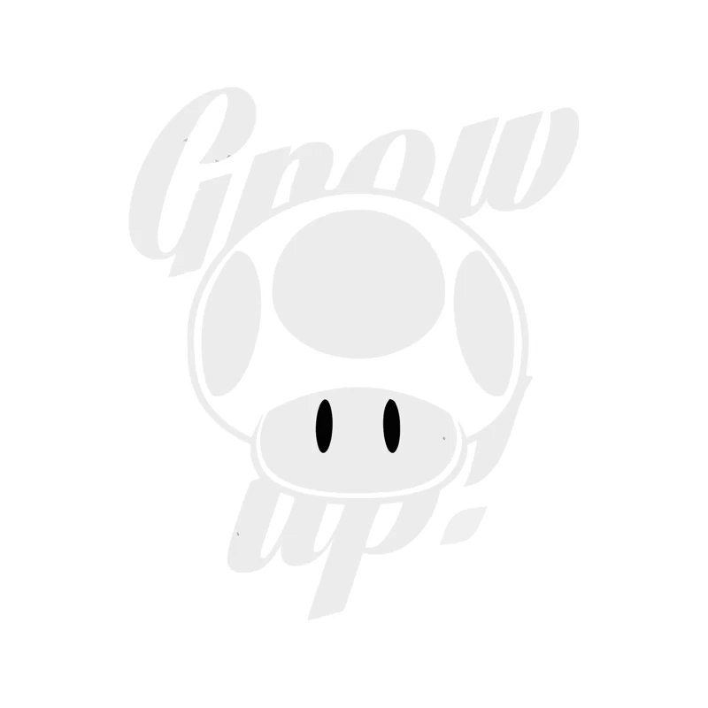 Iconic Super Mario Mushroom: Nintendo's Monochrome Gaming Symbol Tapestry