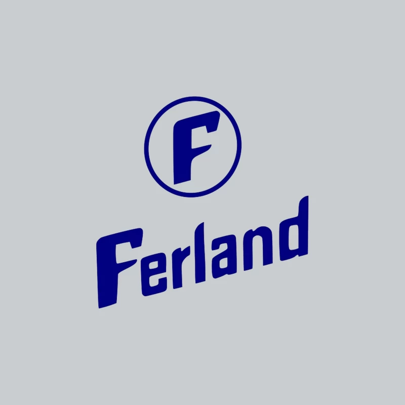 Ferland Blue Circular Logo with F Letter Baseball Cap