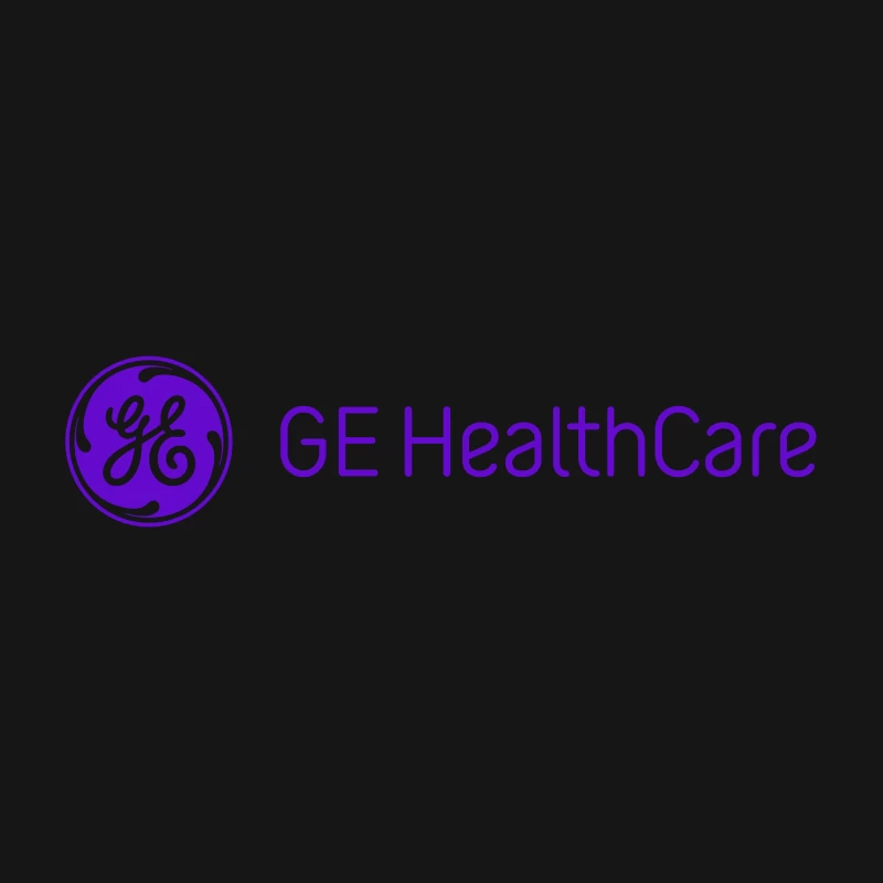 GE Healthcare Corporate Logo in Purple Desk Mat