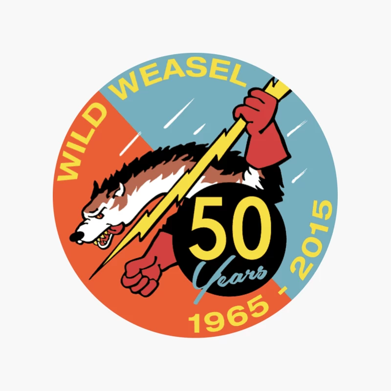Wild Weasel 50 Years Cotton Tote Bag