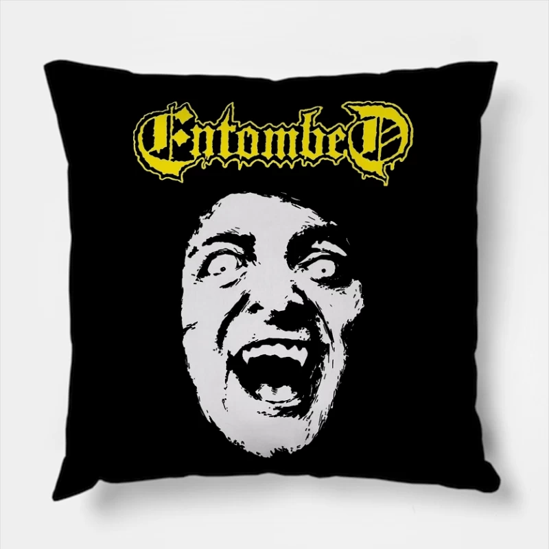 Entombed Swedish Death Metal Throw Pillow