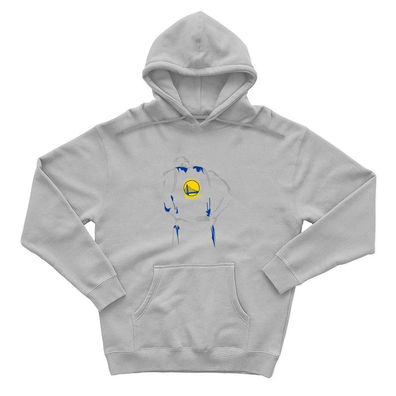 Golden State Warriors Basketball Silhouette Herren Pullover Hoodie