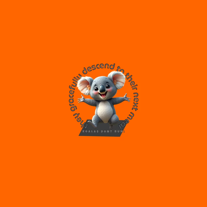 Playful Cartoon Koala iPhone Case
