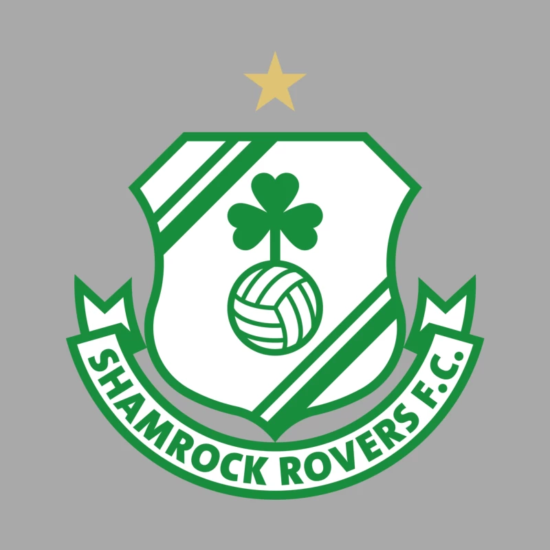 Logo of Shamrock Rovers F.C. Male Pullover Hoodie