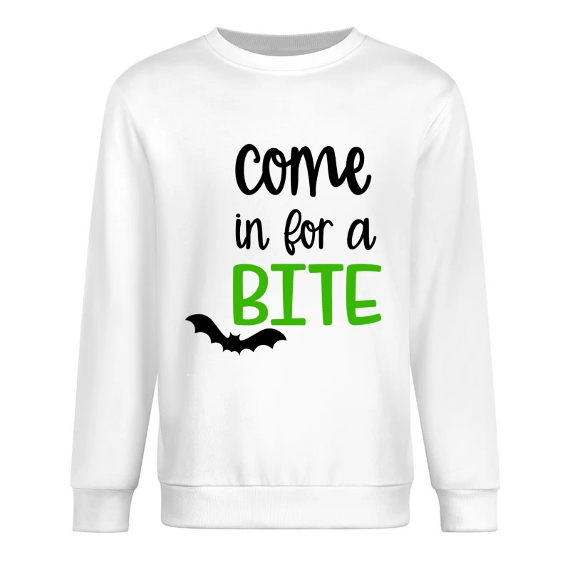 Invitation d'Halloween avec chauve-souris Homme Sweat-shirt à enfiler