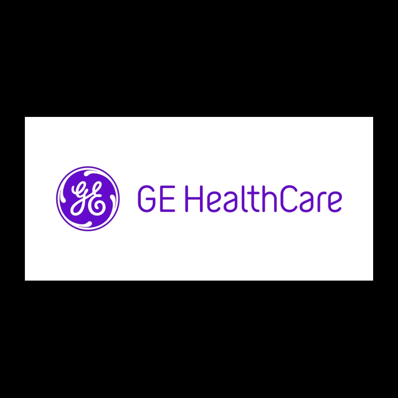 GE Healthcare Corporate Logo in Purple Coffee Mug