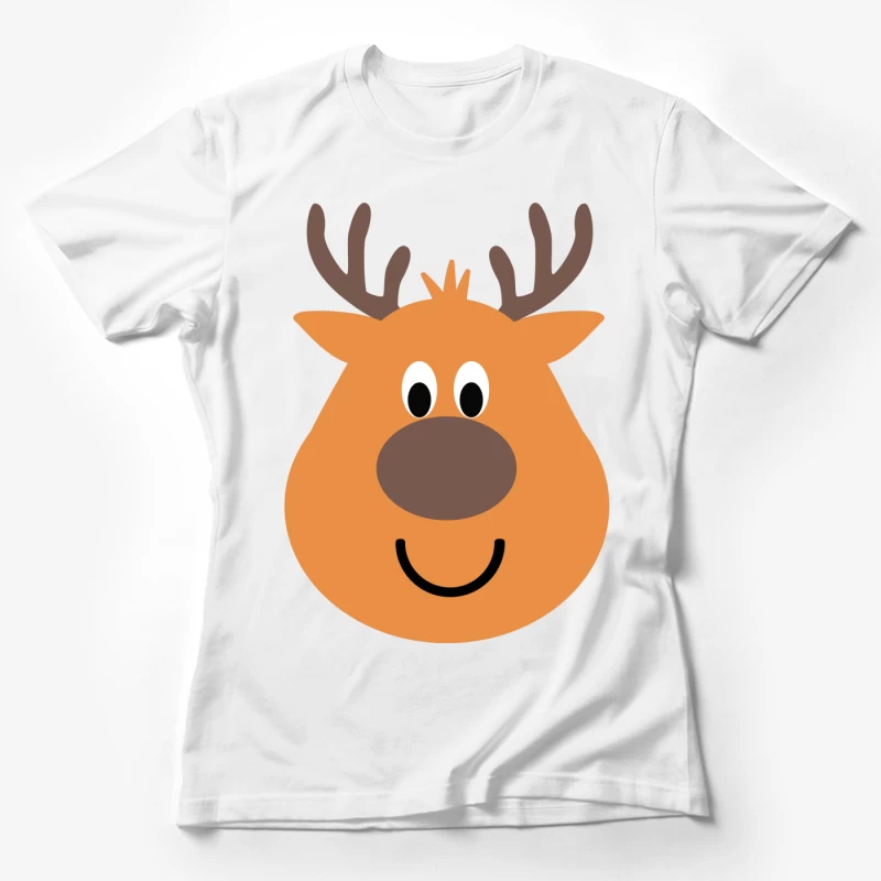 Visage de renne joyeux Femme T-Shirt