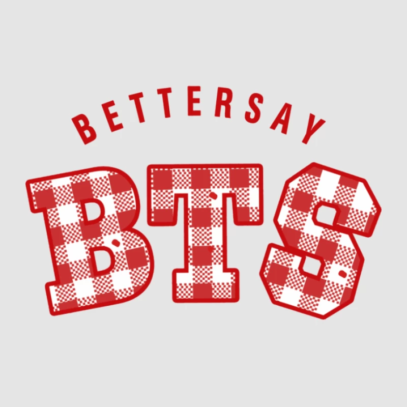 BTS Karomuster Design Herren Pullover Hoodie